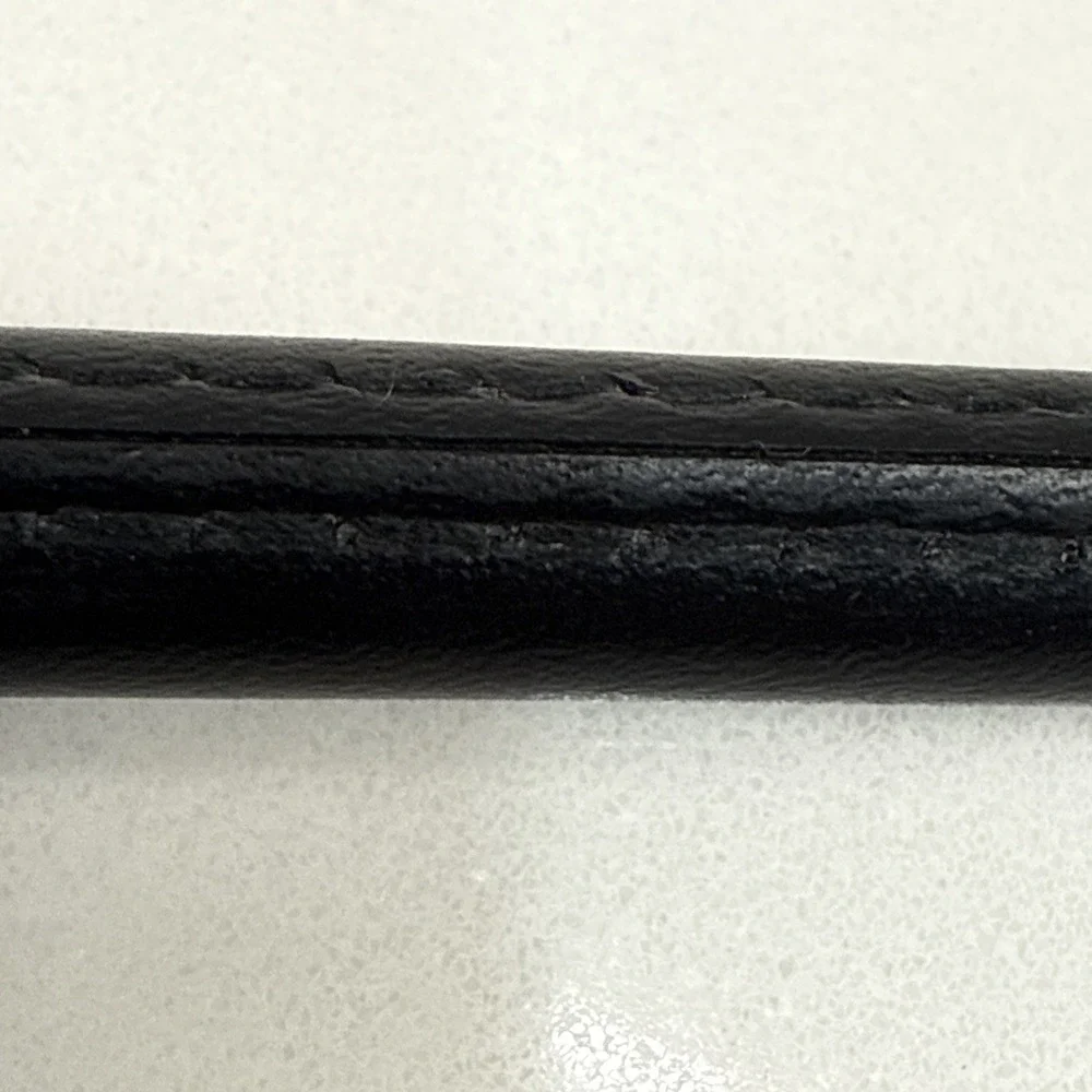Vintage County Handmade Equestrian Black Leather Riding Crop Whip 20.5
